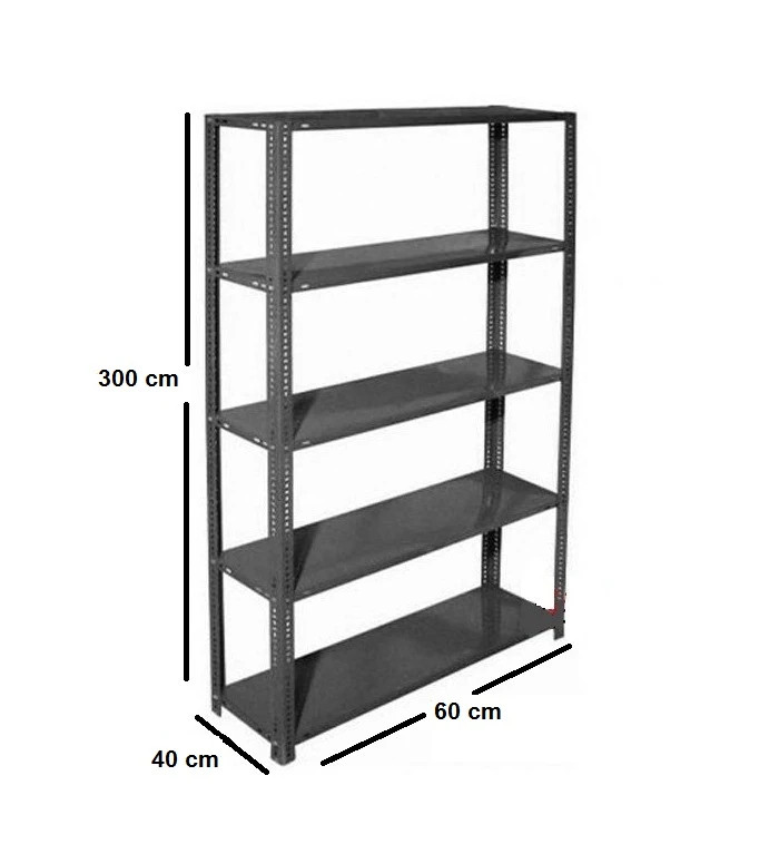 قفسه پیچ و مهره ای ارتفاع 3 متری طول 60 درعمق 40 سانتی متر